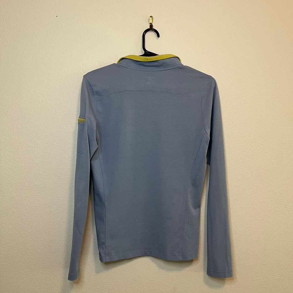 Horny Toad Quarter Zip Pullover Athletic Top Lightweight Green Blue‎ Small - Picture 3 of 7